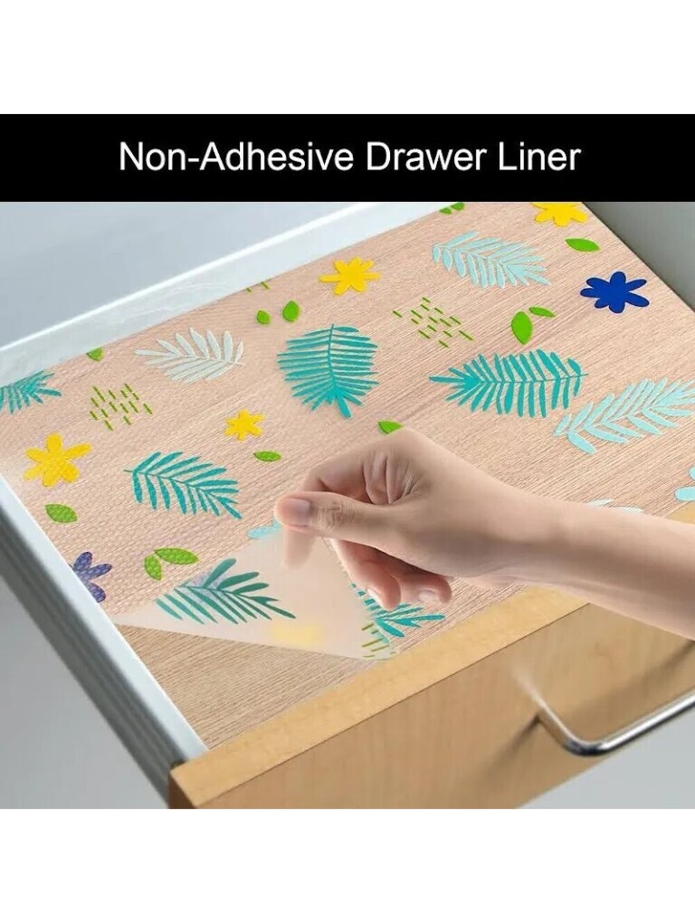 Cooyes Shelf Liner Non-Adhesive Cabinet Drawer Liner Kitchen Waterproof EVA